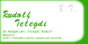 rudolf telegdi business card